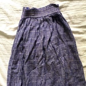 Vintage Liz Sport rayon/linen midi skirt